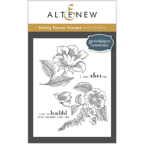 Altenew Press Plates Dainty Flower Garden