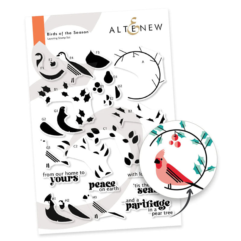 Altenew Clear Stamps Birds Of The Season