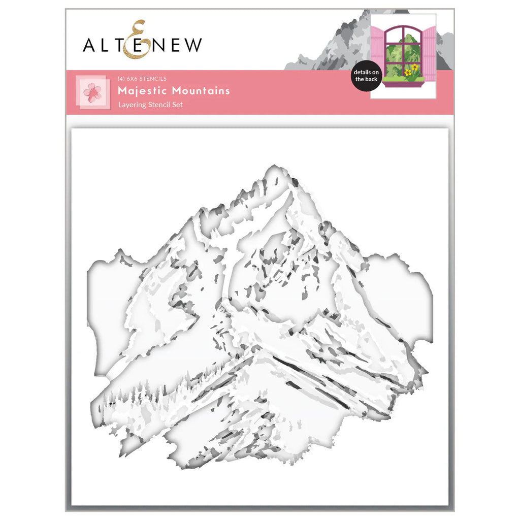 Altenew Stencil Majestic Mountain