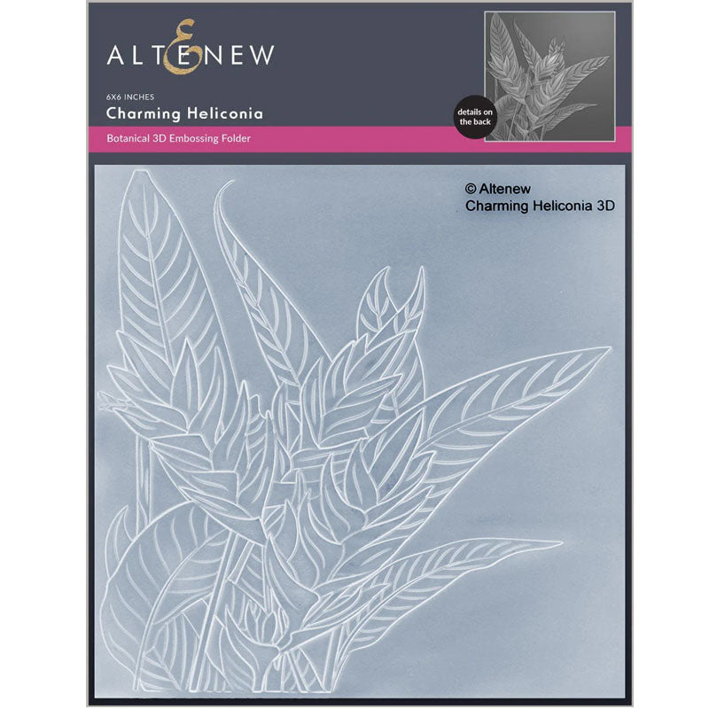 Altenew Embossing Folder Charming Heliconia