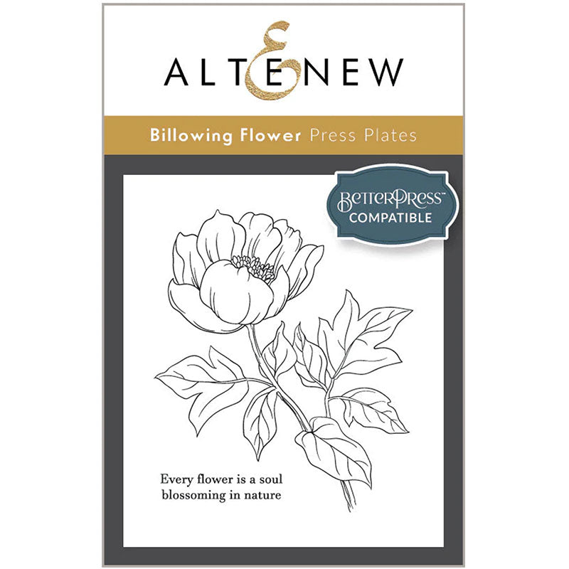 Altenew Press Plates Billowing Flower