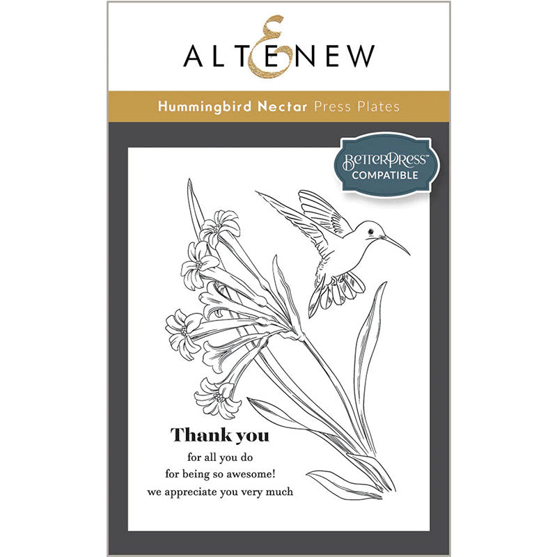 Altenew Press Plate Hummingbird Nectar