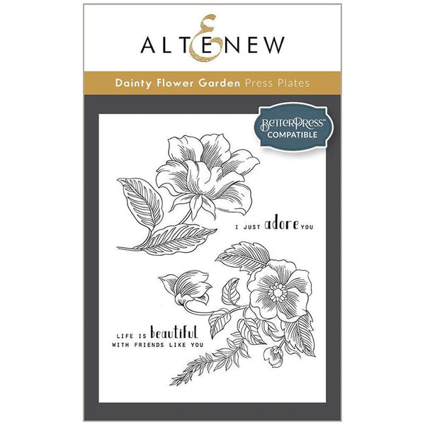 Altenew Bundle 5pc Press Plate Delightful Blossoms