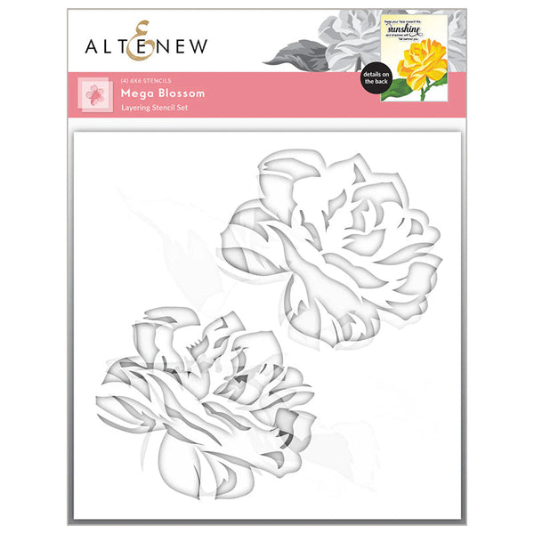 Altenew Stencil 4pc Mega Blossom