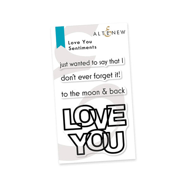 Altenew Clear Stamps Love You Sentiments