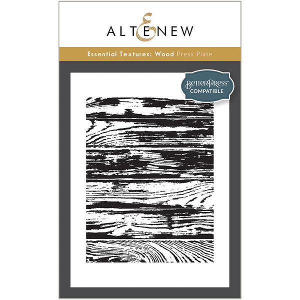Altenew Press Plates Essential Textures Wood