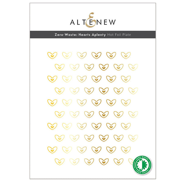 Altenew Hot Foil Plate Zero-Waste Hearts Aplenty