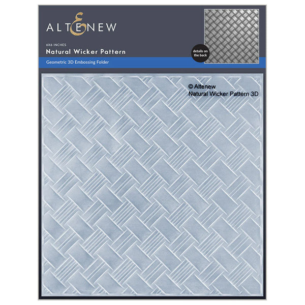 Altenew Embossing Folder Natural Wicker Pattern