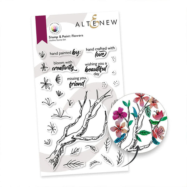 Altenew Clear Stamps Paint & Stamp Flowers