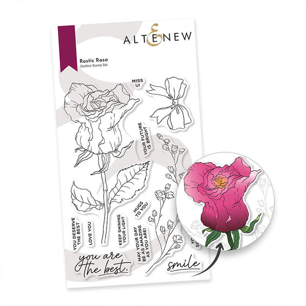 Altenew Clear Stamps Rustic Rose