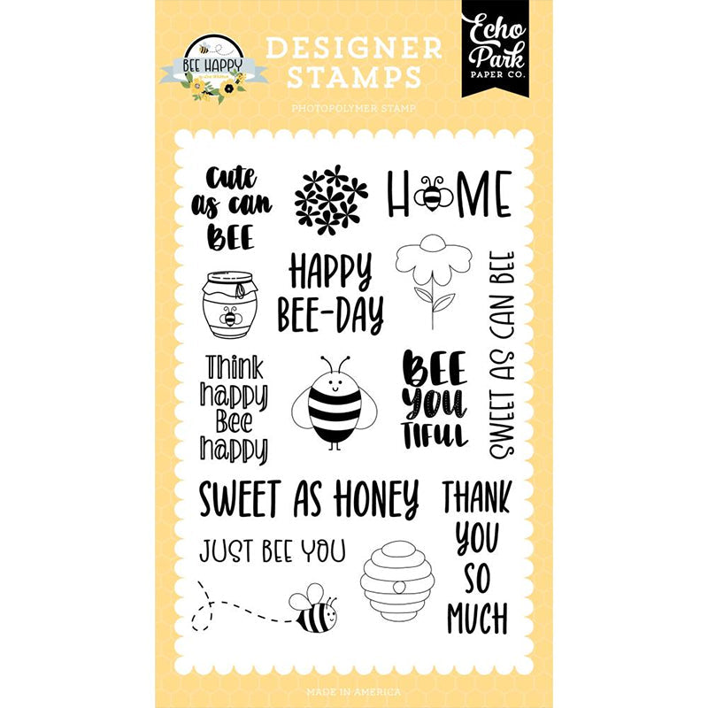 Echo Park Clear Stamps Cute As Can Bee