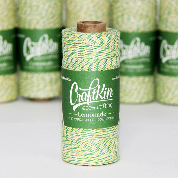 Craftkin Baker's Twine 130 Yards - Lemonade