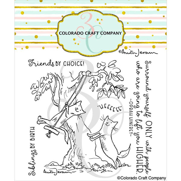 Colorado Craft Clear Stamps Lift You Higher Cats