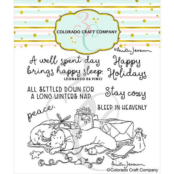 Colorado Craft Clear Stamps Cozy Cat