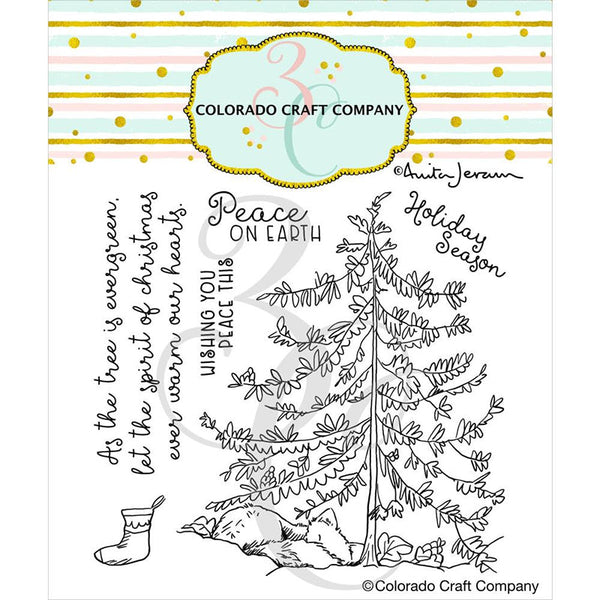 Colorado Craft Clear Stamps Peaceful Fox