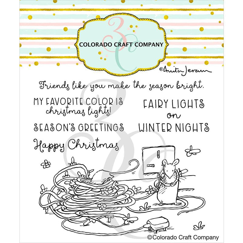 Colorado Craft Clear Stamps Mice Lights