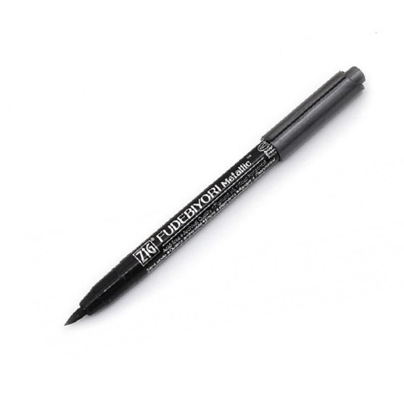 Fudebiyori Metallic Brush Marker Black