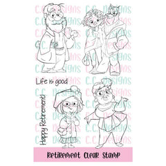 C.C. Designs Clear Stamps Retirement