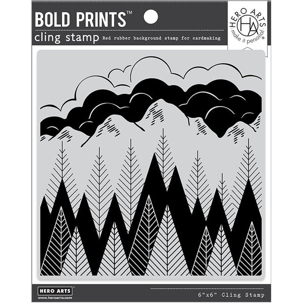 Hero Arts Cling Stamps Mountains & Trees