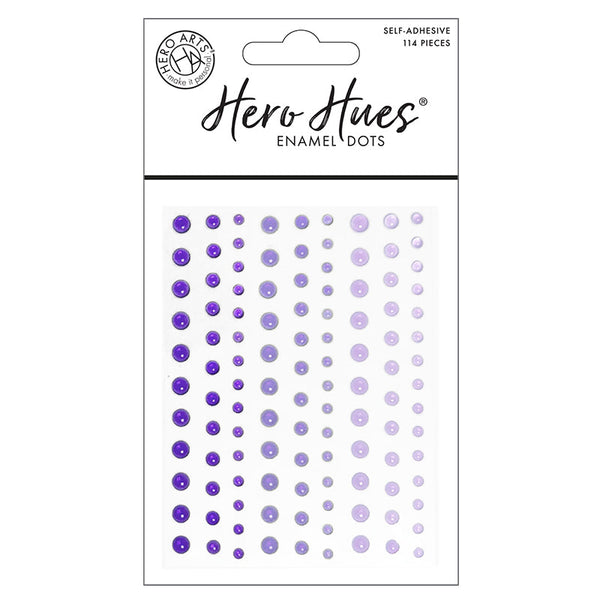 Hero Arts Enamel Dots Translucent Purples