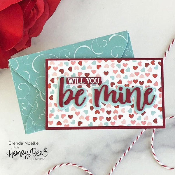 Honey Bee Dies Bitty Buzzwords: Be Mine