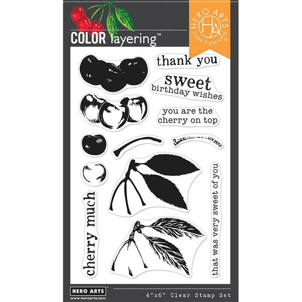 Hero Arts Clear Stamps Color Layering Cherries