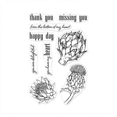 Hero Arts Clear Stamps Artichoke Blooms