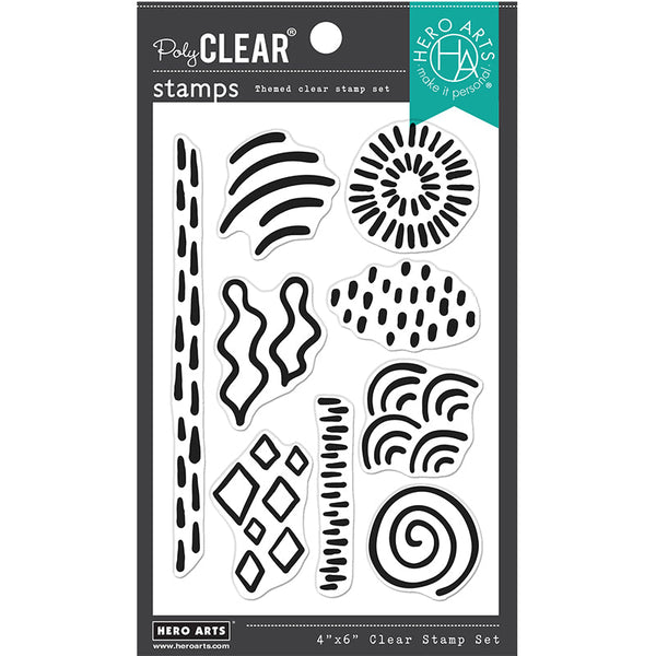 Hero Arts Clear Stamps Doodles