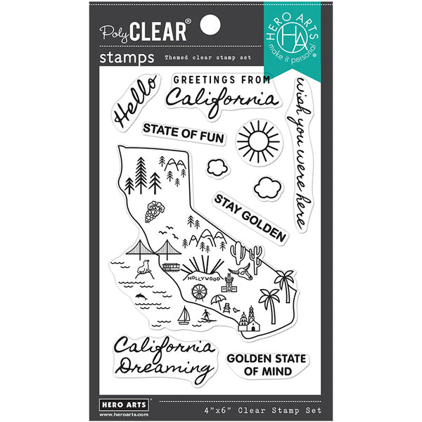 Hero Arts Clear Stamps Golden State