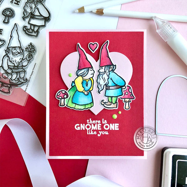 Hero Arts Clear Stamps Happy Gnomes