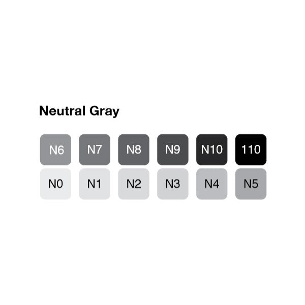 COPIC Original Marker 12pc Neutral Gray (NEW 2022)