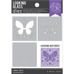 Hero Arts Dies Looking Glass Layering Butterfly