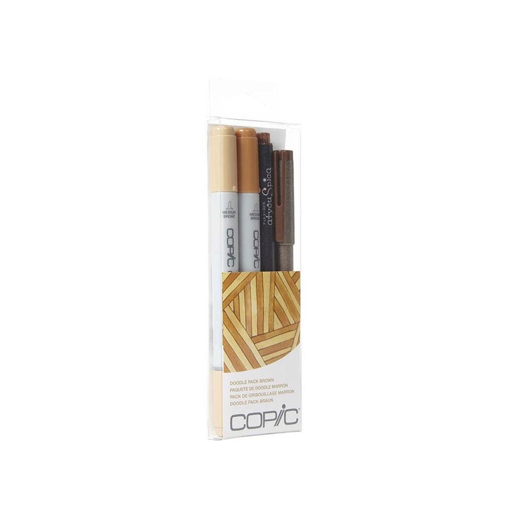 COPIC Ciao Marker 4pc Doodle Brown