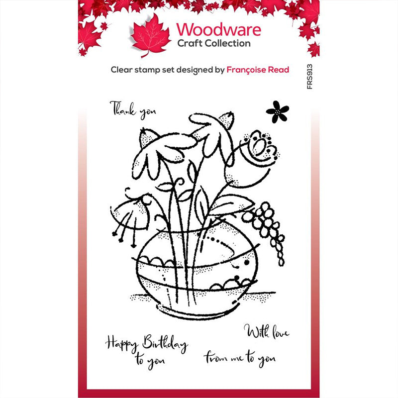 Woodware Clear Stamps Floral Bouquet