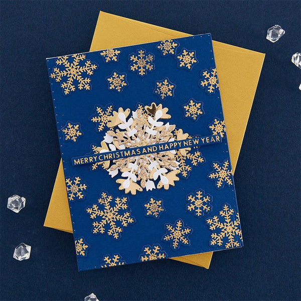 Spellbinders Hot Foil Plate Glimmering Snowflakes