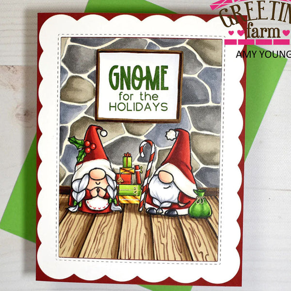 The Greeting Farm Clear Stamps Gnome Christmas