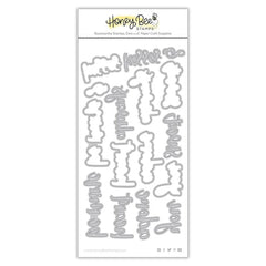 Honey Bee Dies Bitty Buzzwords: Be Mine