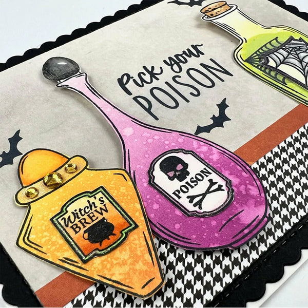 Honey Bee Dies Halloween Potion Labels