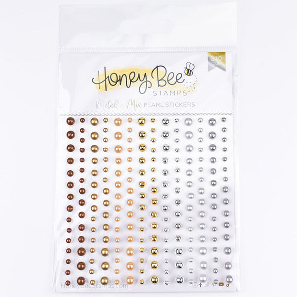 Honey Bee Pearl Stickers Metallic Mix Pearls