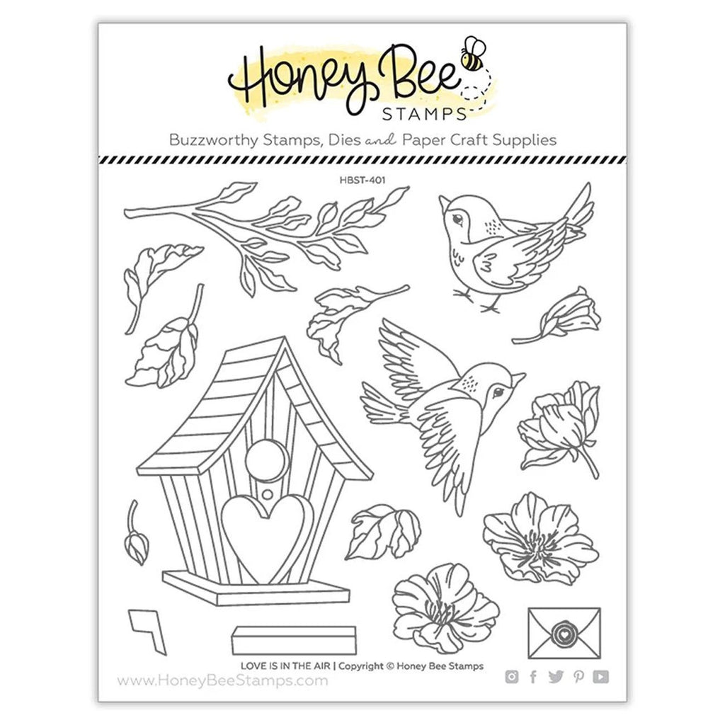 Honey Bee Clear Stamps Love Is In The Air