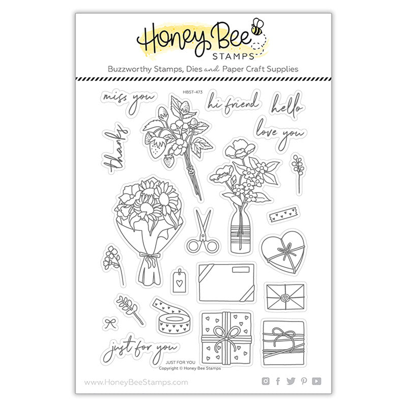 Honey Bee Clear Stamps Just For You