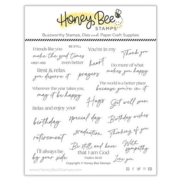 Honey Bee Clear Stamps Be Still