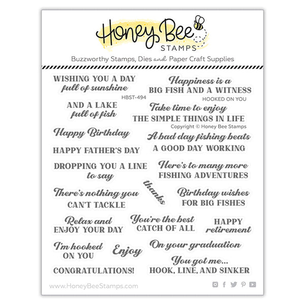 Honey Bee Clear Stamps Hooked on You