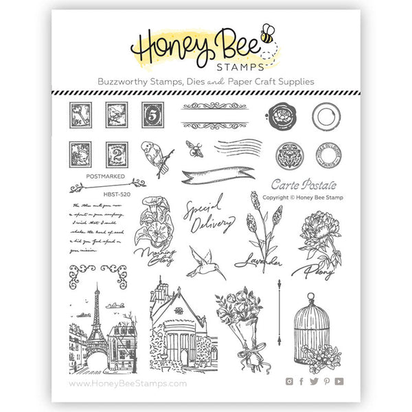 Honey Bee Clear Stamps Postmarked