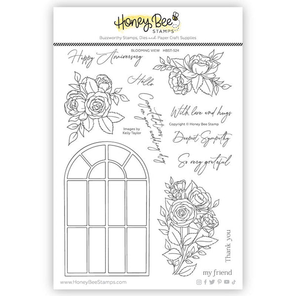 Honey Bee Clear Stamps Blooming View