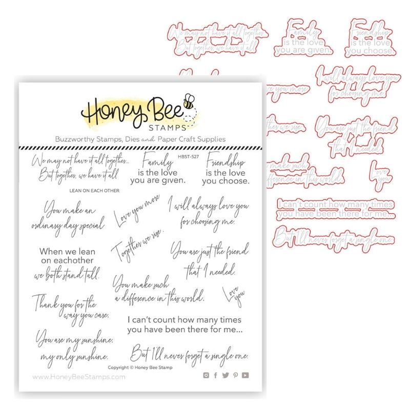 Honey Bee 2pc Lean on Each Other