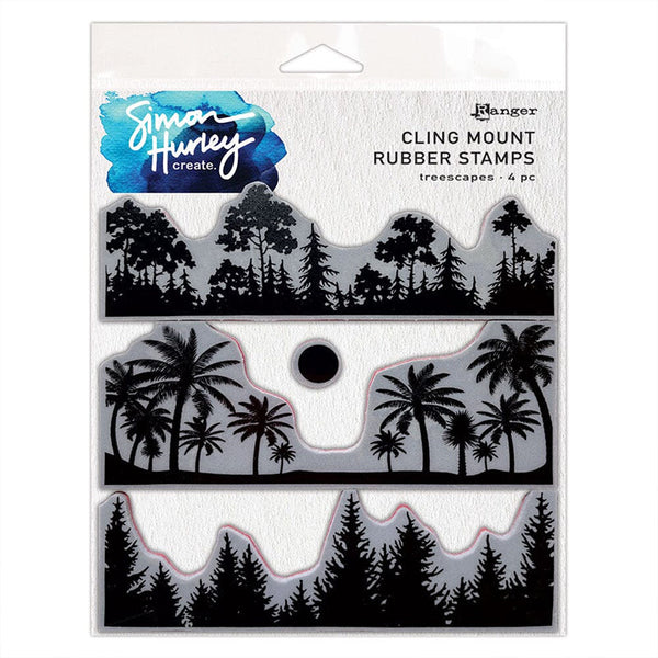 Simon Hurley Cling Stamps Treescapes