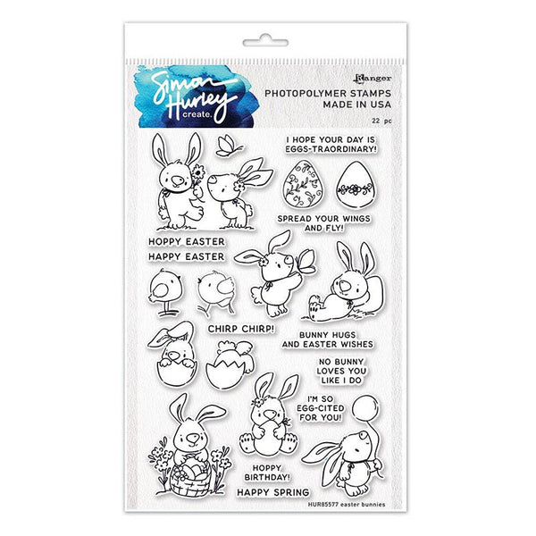 Simon Hurley Clear Stamps Easter Bunnies