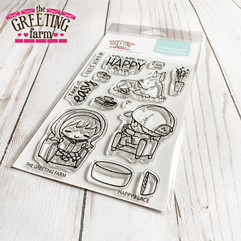 The Greeting Farm Clear Stamps Happy Place