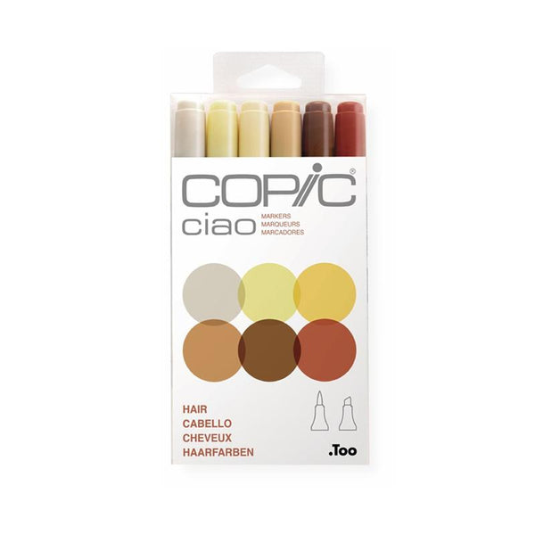 COPIC Ciao Marker 6pc Hair